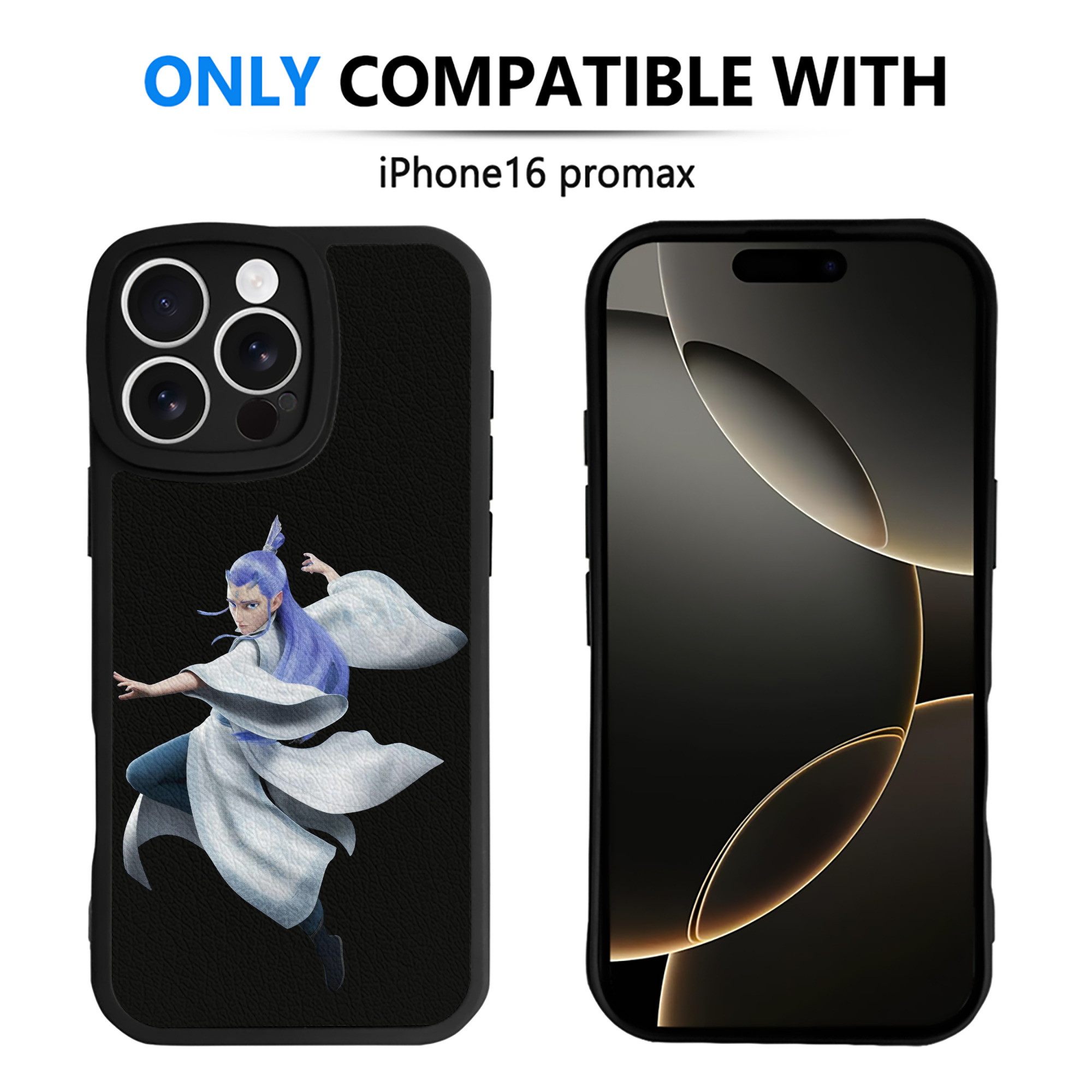 （画像用） Ne Zha 2 ナタ 魔童の大暴れ 【iPhone 16シリーズ対応】シリコンスマホケース（レザー調） 材質：シリコン